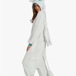 White Unicorn Onesie Costume